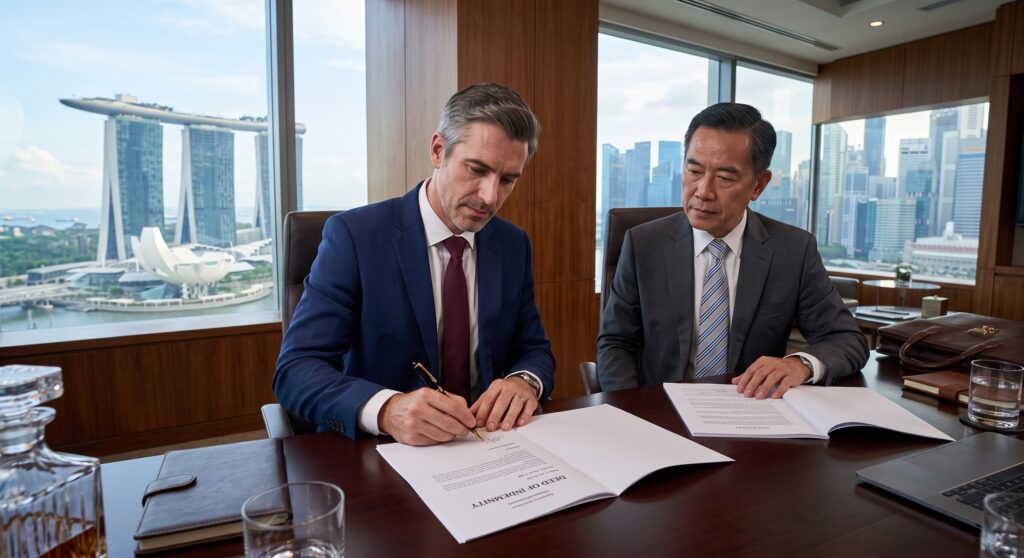 Appointing a nominee director in Singapore with indemnity and escrow protections